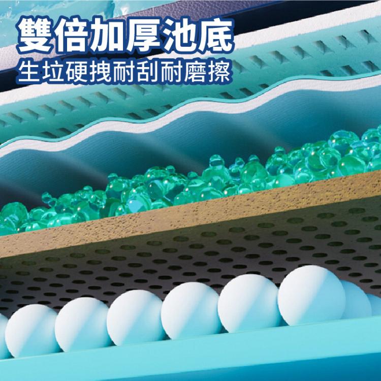 【DaoDi】 免充氣折疊泳池鋼架款游泳池3米(附豪華戲水組)