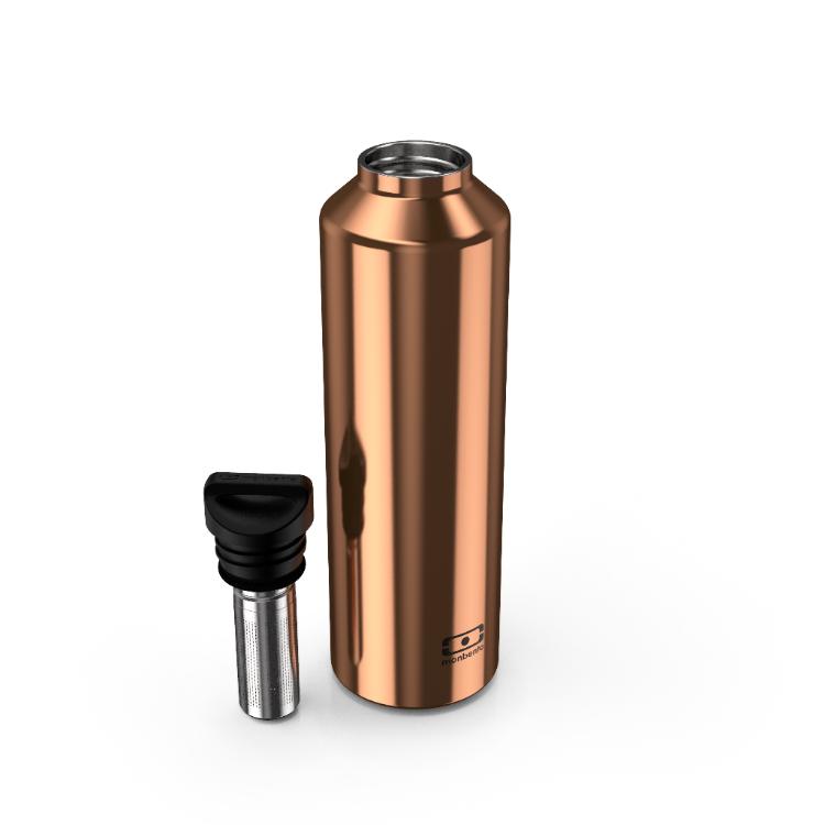 【monbento】不銹鋼茶隔運動瓶-玫瑰金