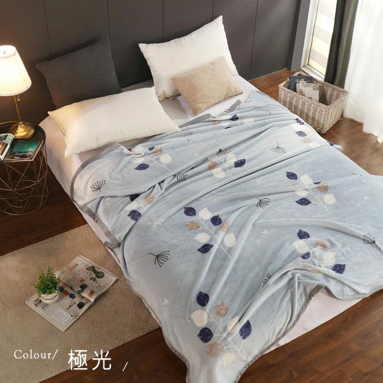 【沐眠居家】特大尺寸 專櫃厚邊保暖金貂法蘭絨毯 (180x210cm) ​多款任選