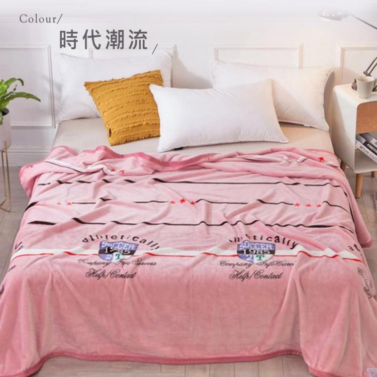 【沐眠居家】特大尺寸 專櫃厚邊保暖金貂法蘭絨毯 (180x210cm) ​多款任選