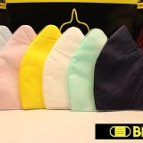 BNNxMASK豹紋口罩 台灣製拋棄式三層防塵口罩 3D立體V系列口罩-粉嫩素面50入-兒童款