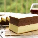 雙色蛋糕 巧克力加香草滿足二種口味 特價：$45