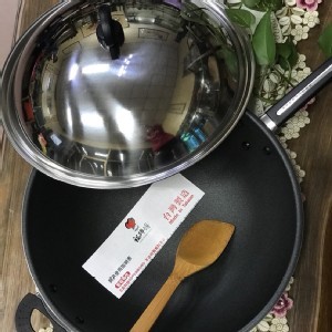 台灣製 清倉40公分不沾炒鍋 小炒鍋 湯鍋