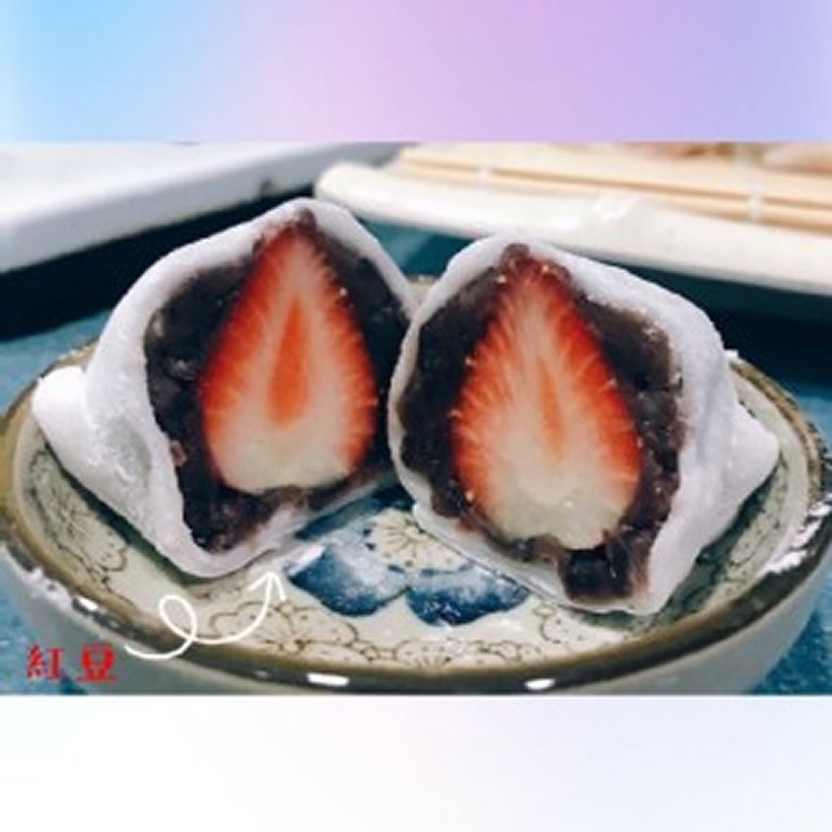 🦄童話故事✨草莓紅豆大福✨