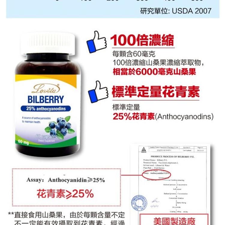 【Lovita愛維他】山桑子6000mg膠囊(山桑果 山桑籽 花青素)﹝小資屋﹞(0102585)