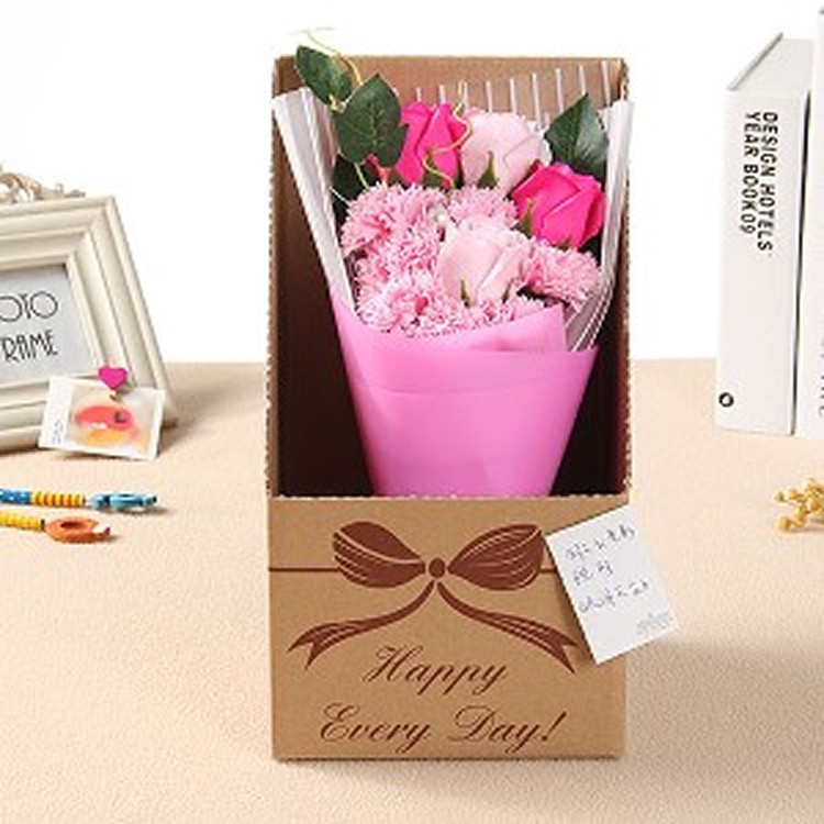 玫瑰康乃馨香皂花束