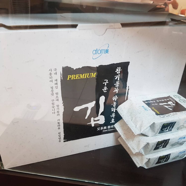 艾多美 香烤海苔(小片裝) 半盒裡有12小包裝