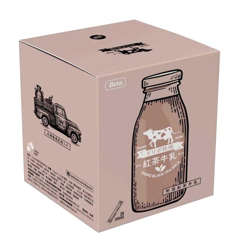 ドリボ牧場， 紅茶牛乳，即溶紅茶牛乳。