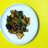 三杯米血杏鮑菇 特價：$138