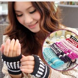 菠蘿點點毛線手套