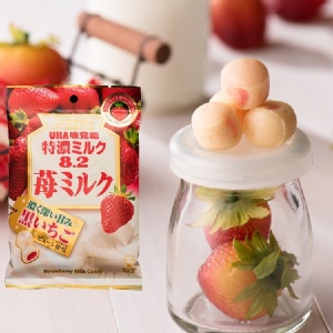UHA 味覺糖特濃牛奶糖-草莓味