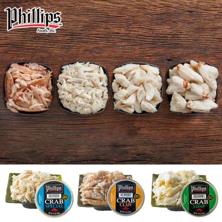 免運!【Phillips】2罐  蟹身白肉/蟹腳肉/背肩蟹肉 454g 454g