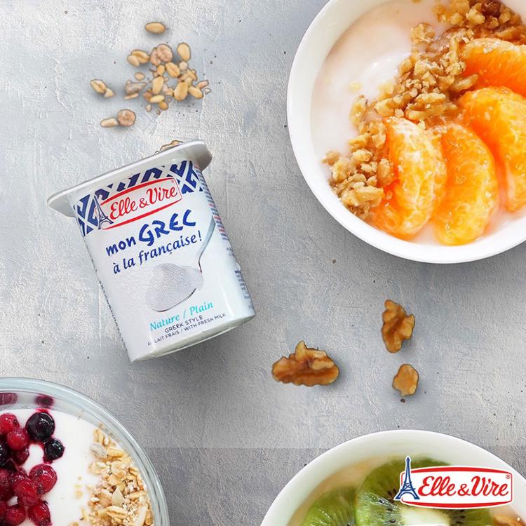 【Elle&Vire愛樂薇】法國進口希臘式優格 125g*4杯/組 (三款任選)