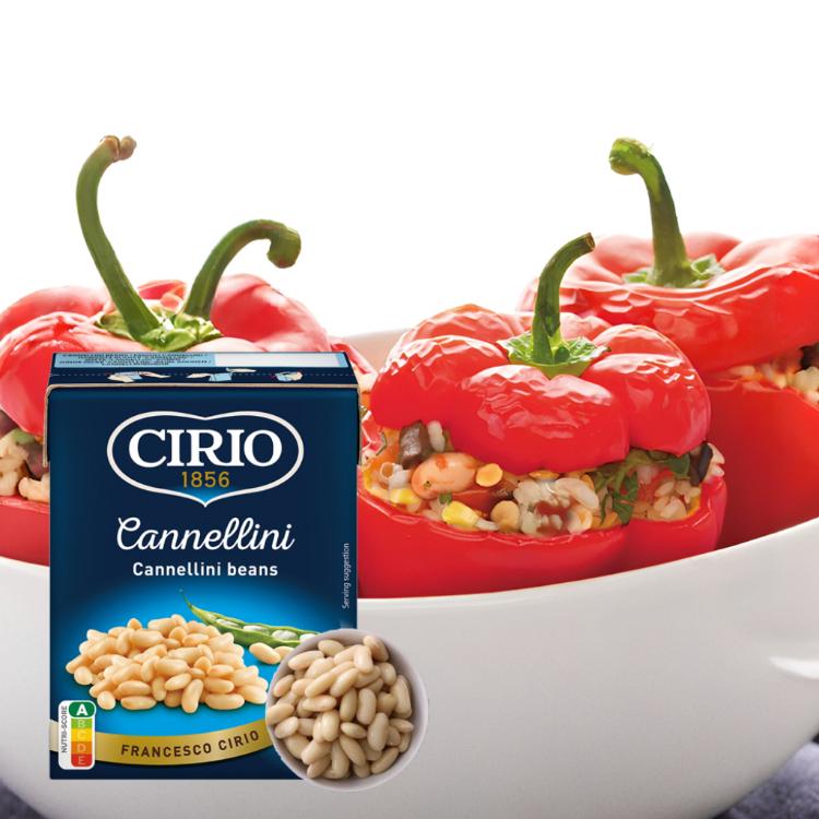 【CIRIO】精選豆類綜合5入組(埃及豆(鷹嘴豆)/紅腰豆/白腰豆/黑豆/茄汁焗豆)