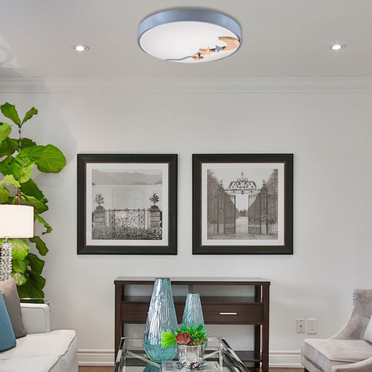 【可喜家居】24W夜空吸頂燈 (尺寸:寬40*高6cm)