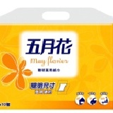 五月花抽取式120抽*10包*6袋-聰明萬用紙巾
