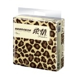 柔情輕柔抽取式衛生紙-豹紋版(100抽x48包)/箱 3箱出貨 , 免運費 / 量販特價平均一箱450元