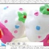 格格飾品__ **QQ冰淇淋*甜心款耳夾(粉紅色)