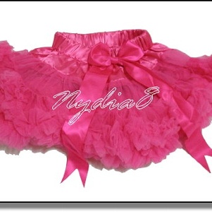 女童歐美版 夢幻 浪漫 波浪 可愛 蕾絲澎澎裙 玫紅色