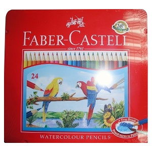 Faber-Castell 紅色系列水性彩色鉛筆24色