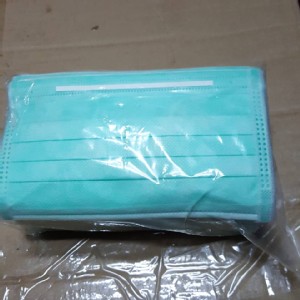 大童素面綠色口罩-袋裝