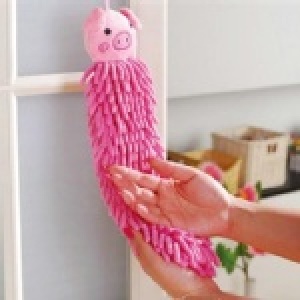 雪尼爾動物造型擦手巾