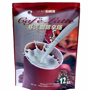 基諾飲品咖啡拿鐵隨身包(20公克×12包)