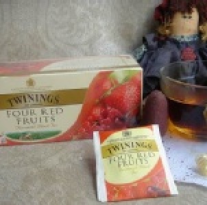 英國TWININGS-四紅果茶-25入茶包/盒