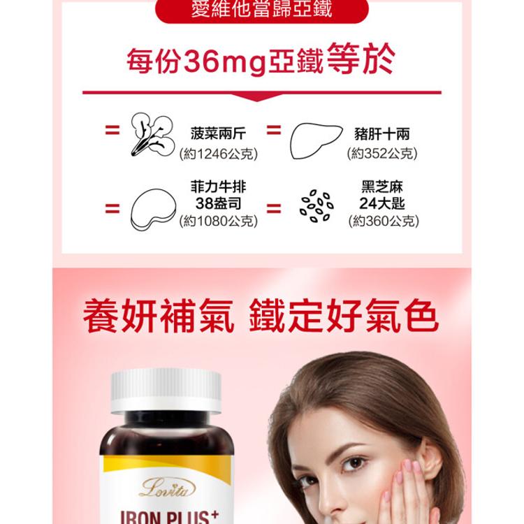 【Lovita 愛維他】當歸亞鐵素食膠囊﹝小資屋﹞(0102604)