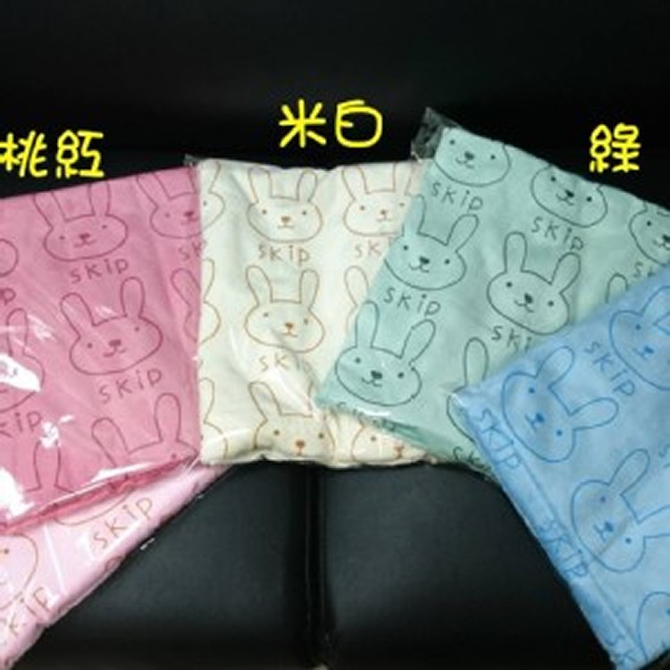 吸水毛巾(兔子圖樣-桃紅色)