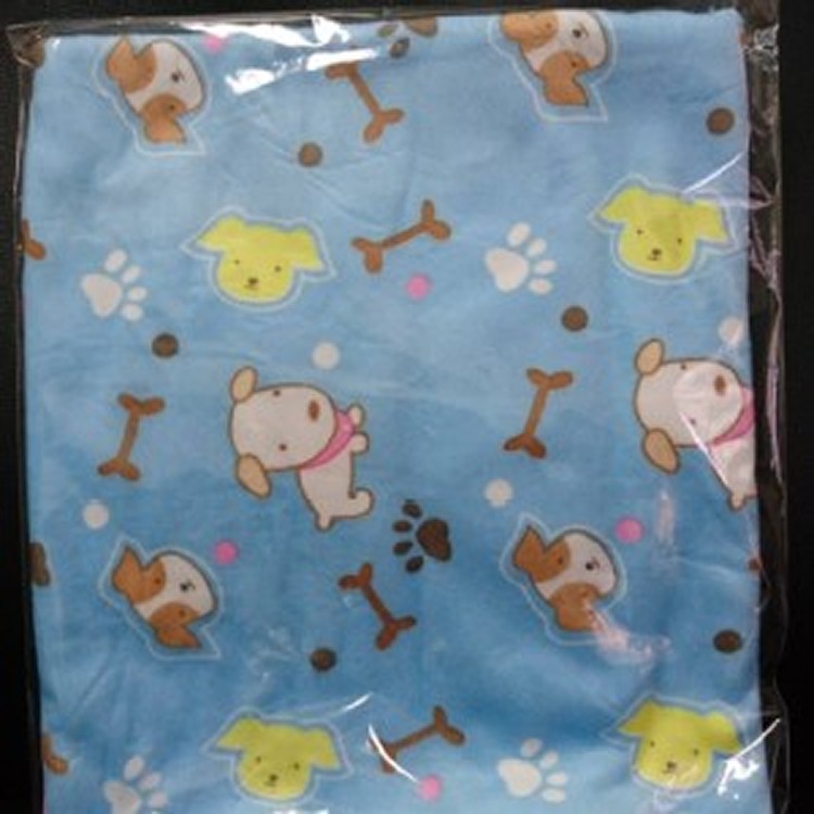 吸水毛巾(狗狗圖樣-藍色)