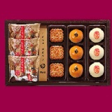 【聖保羅中秋禮盒】雲裳禮盒B 【預約優惠禮盒】聖保羅Q餅+烏豆沙核桃+精選紅土蛋黃酥+肉角酥