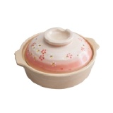 19cm梅花陶瓷小砂鍋-個人專用煮泡麵好方便