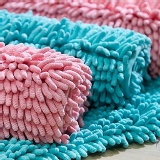 百鈴雪尼爾超吸水暖暖地墊(土耳其藍) 長60x寬40CM±5% (長毛) 特價：$280