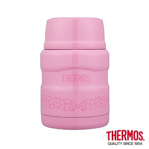 THERMOS膳魔師不鏽鋼真空保溫食物罐0.47L(SK3000MR-PCH)(粉桃歐蕾)