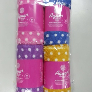 百鈴繽紛點點舒適巾 M (4條一包)