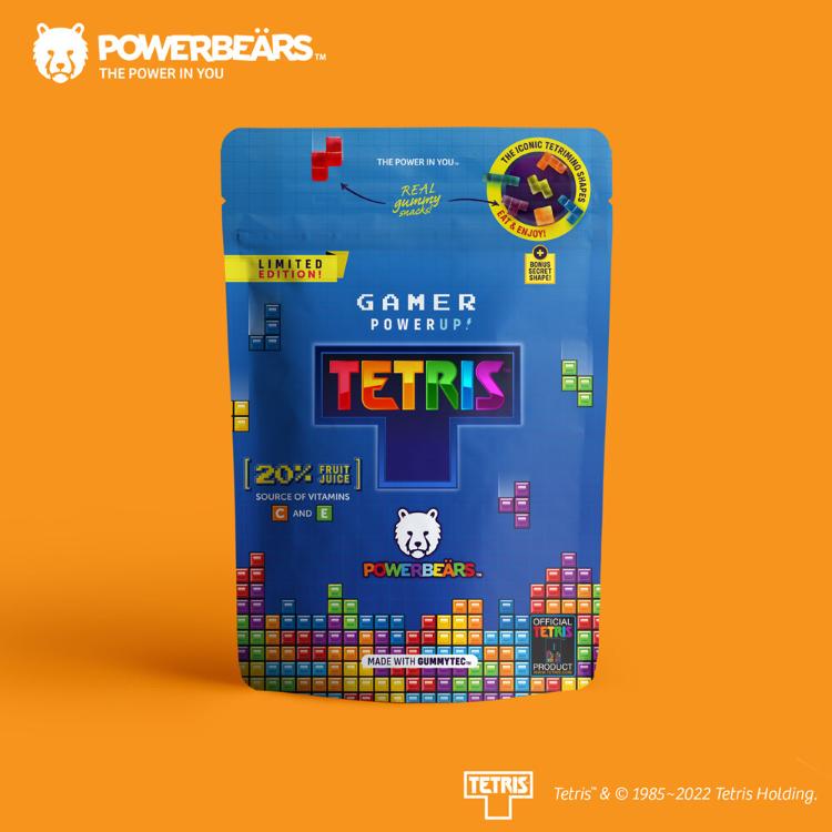 免運!【德國Powerbears超能熊】2入 Tetris俄羅斯方塊水果軟糖(125g/包) 125g/包