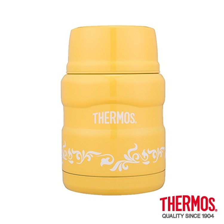 THERMOS膳魔師不鏽鋼真空保溫食物罐0.47L(SK3000MR-YL)(檸檬歐蕾)