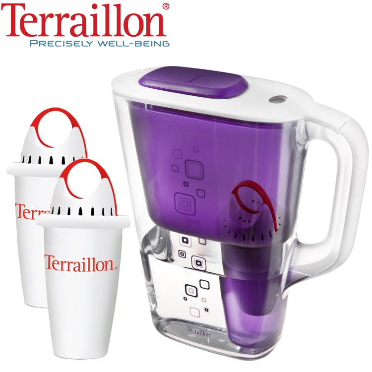 法國Terraillon得利安奧蘭堤克濾水壺(羅蘭紫)2.2L