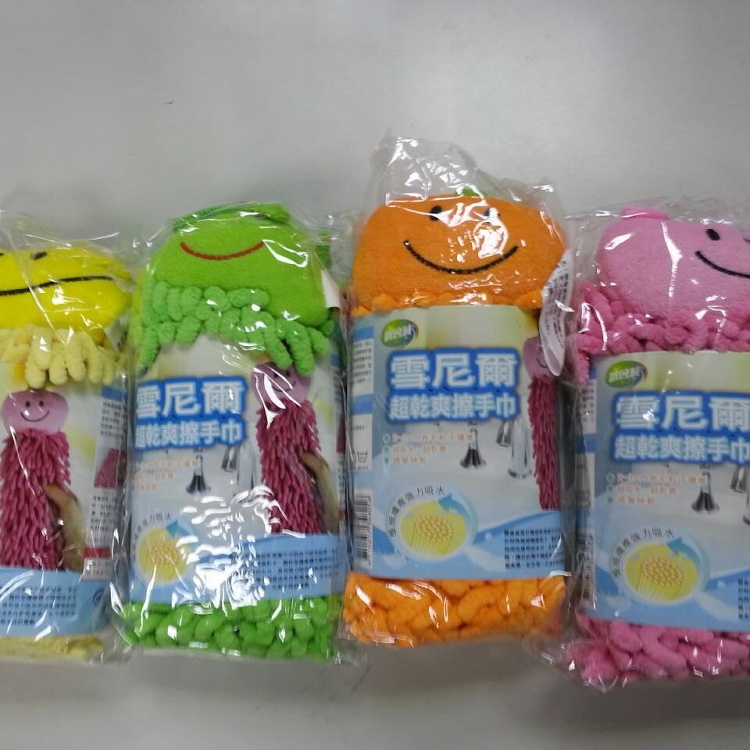 百鈴雪尼爾擦手巾-水果 (綠色)