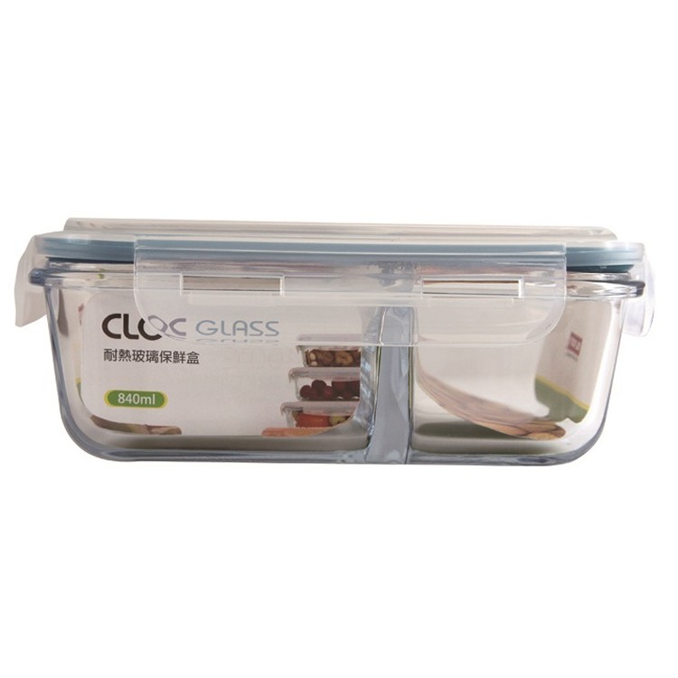 韓國NEOFLAM玻璃微波烤箱保鮮盒(長方型840ml)