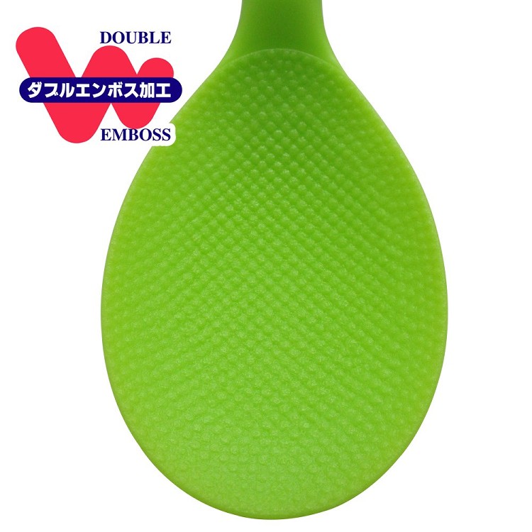 20cm日本和平Freiz魔術不沾可立式飯杓(綠)-日本製-