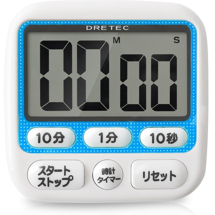 日本dretec時鐘計時器.綠.藍.橘(隨機出貨)T-140BL.GN.OR