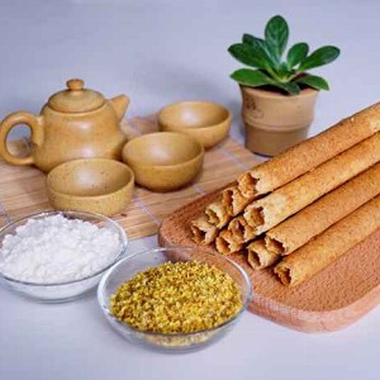 桂花蛋捲 禮盒裝 (一箱7包 一包兩根)