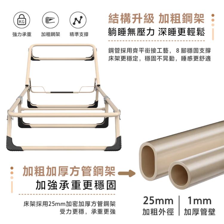 【DaoDi】折疊床 四檔調節 躺椅折疊床 加寬75cm(190cm 躺椅 摺疊床 午休床 露營折疊