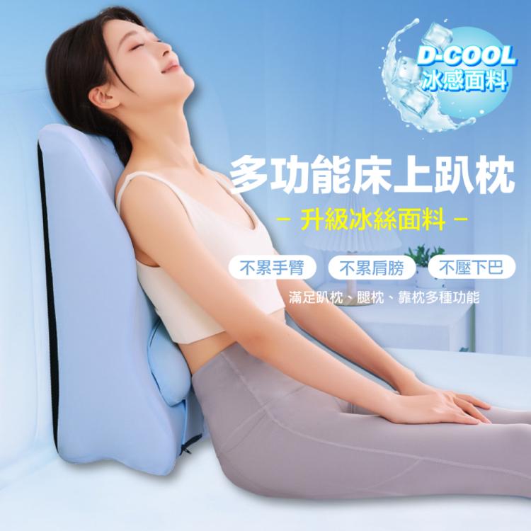 【DaoDi】趴睡枕 冰絲涼感 午睡枕 床上趴睡枕(附頭枕 腿枕 床頭靠墊)