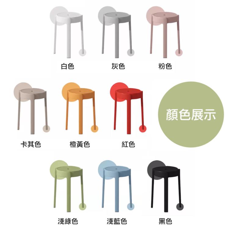 【DaoDi】圓凳 北歐風 高腳椅 餐椅 風車圓凳(塑膠椅 風車椅 凳子 休閒椅 椅子)