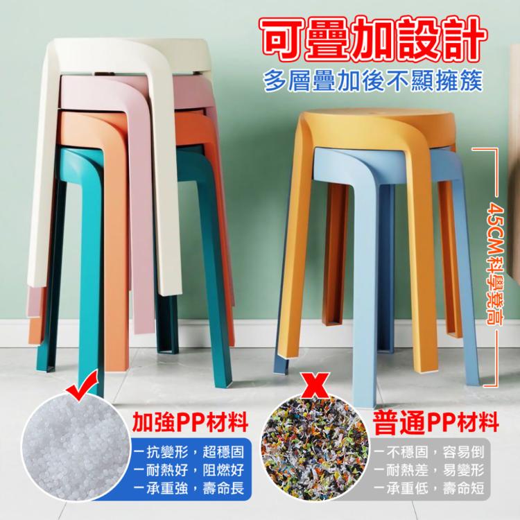 【DaoDi】圓凳 北歐風 高腳椅 餐椅 風車圓凳(塑膠椅 風車椅 凳子 休閒椅 椅子)
