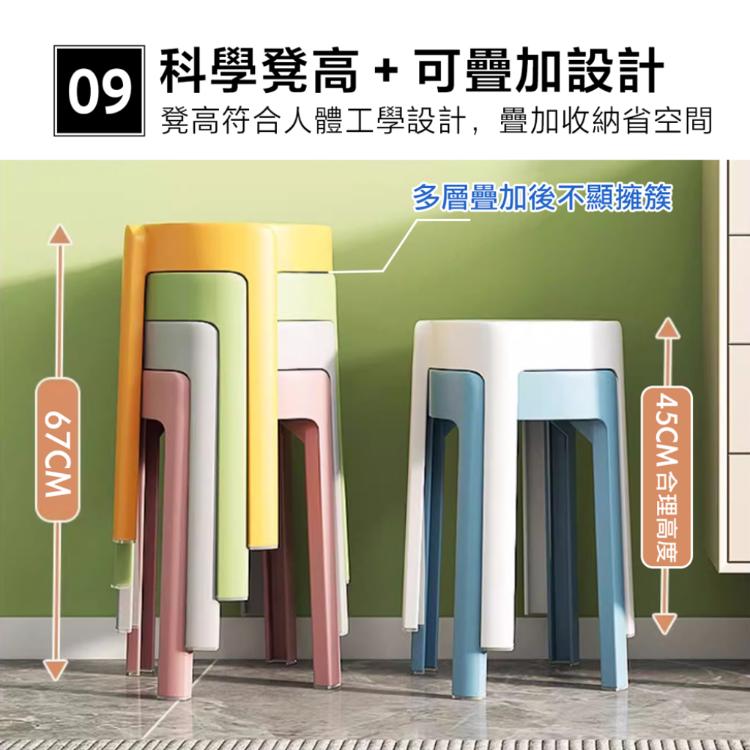 【DaoDi】圓凳 北歐風 高腳椅 餐椅 風車圓凳(塑膠椅 風車椅 凳子 休閒椅 椅子)