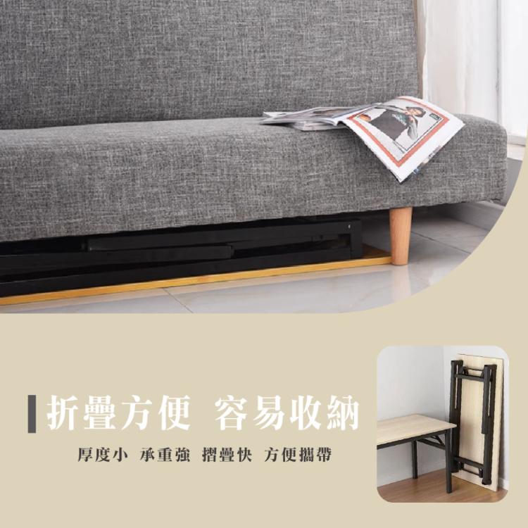 【DaoDi】免安裝摺疊桌 萬向煞車輪 辦公桌 折疊桌 書桌(餐桌 戶外桌 電腦桌)